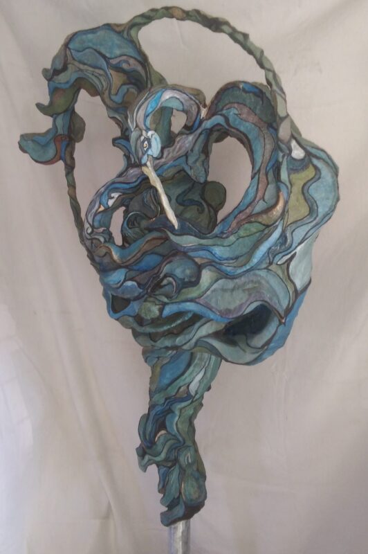 Concrete Sculpture Black Lily Studio