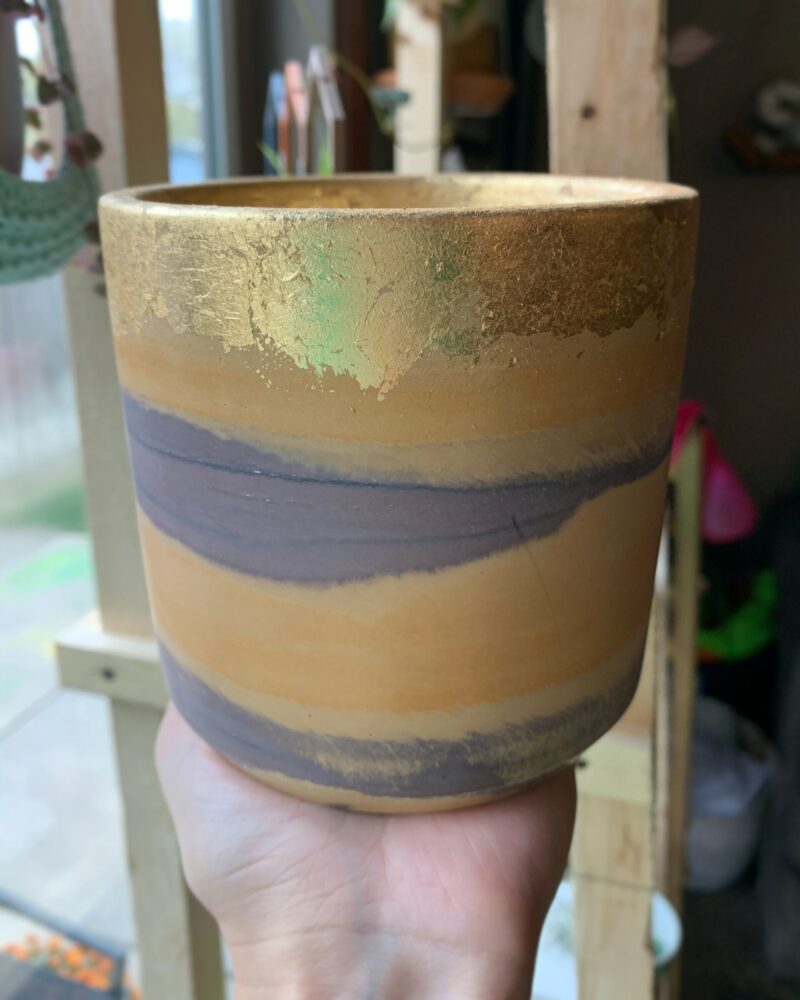 Hand-poured Concrete Pot