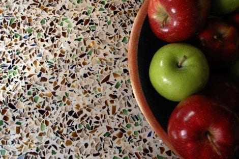 Crushed Glass Aggregates Countertop