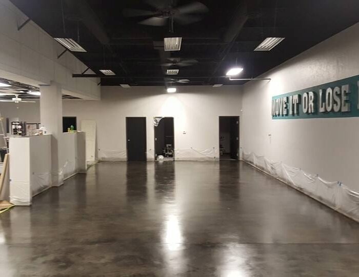 Gray Tinted Satin Acrylic Sealer and Charcoal Concrete Dye