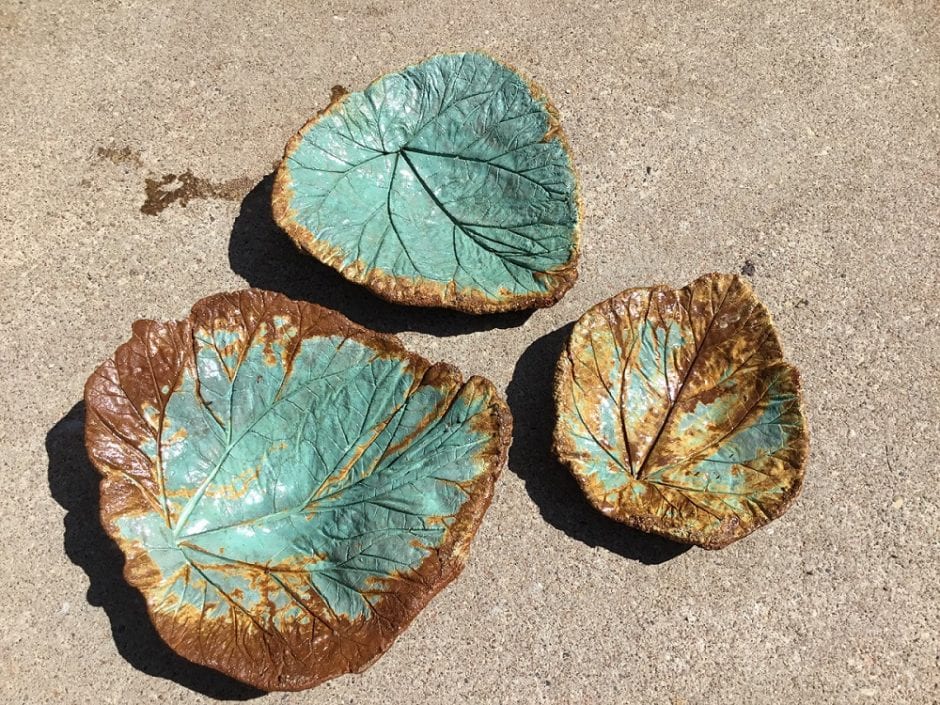 Deco Gel Stained Concrete Leaves