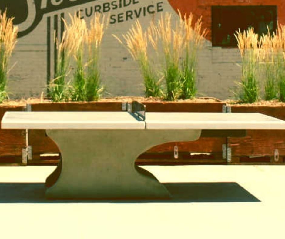 Concrete Ping Pong Table