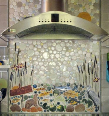 Cappuccino Concrete Pigment in White Grout Color