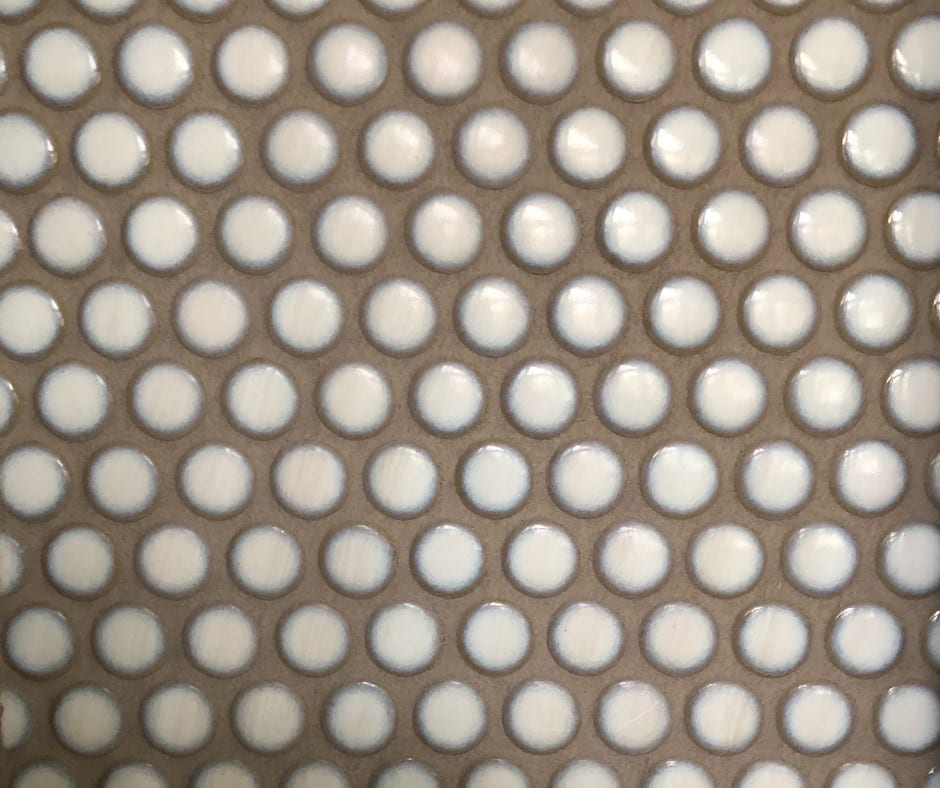 White Grout Colored with Cafe Pigment