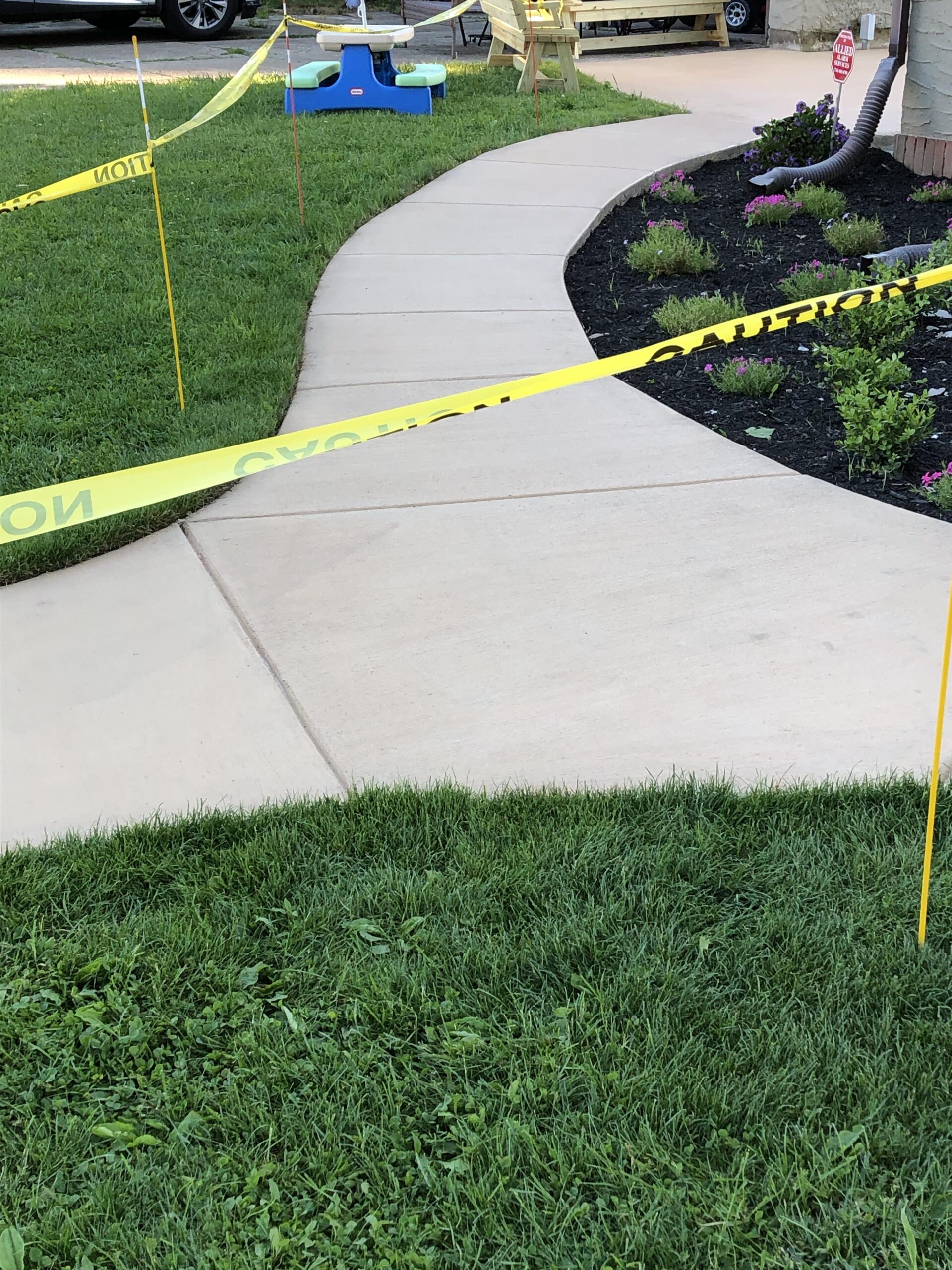 Stained Concrete Walkway