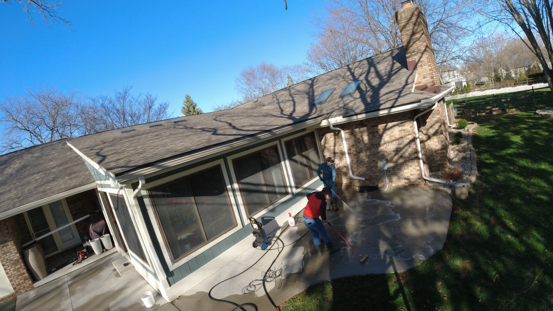 Cleaned Concrete Patio