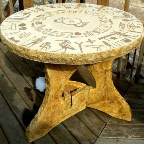 Hand-Crafted Intricate Concrete Table Design by Mark Fisher