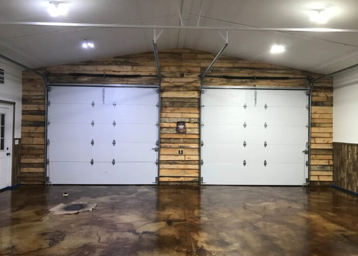 Stained Concrete Garage Floor