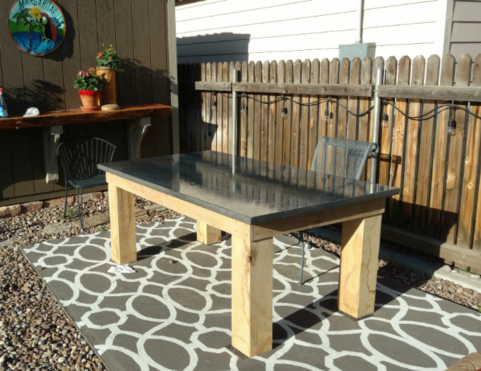 Stained Concrete Table