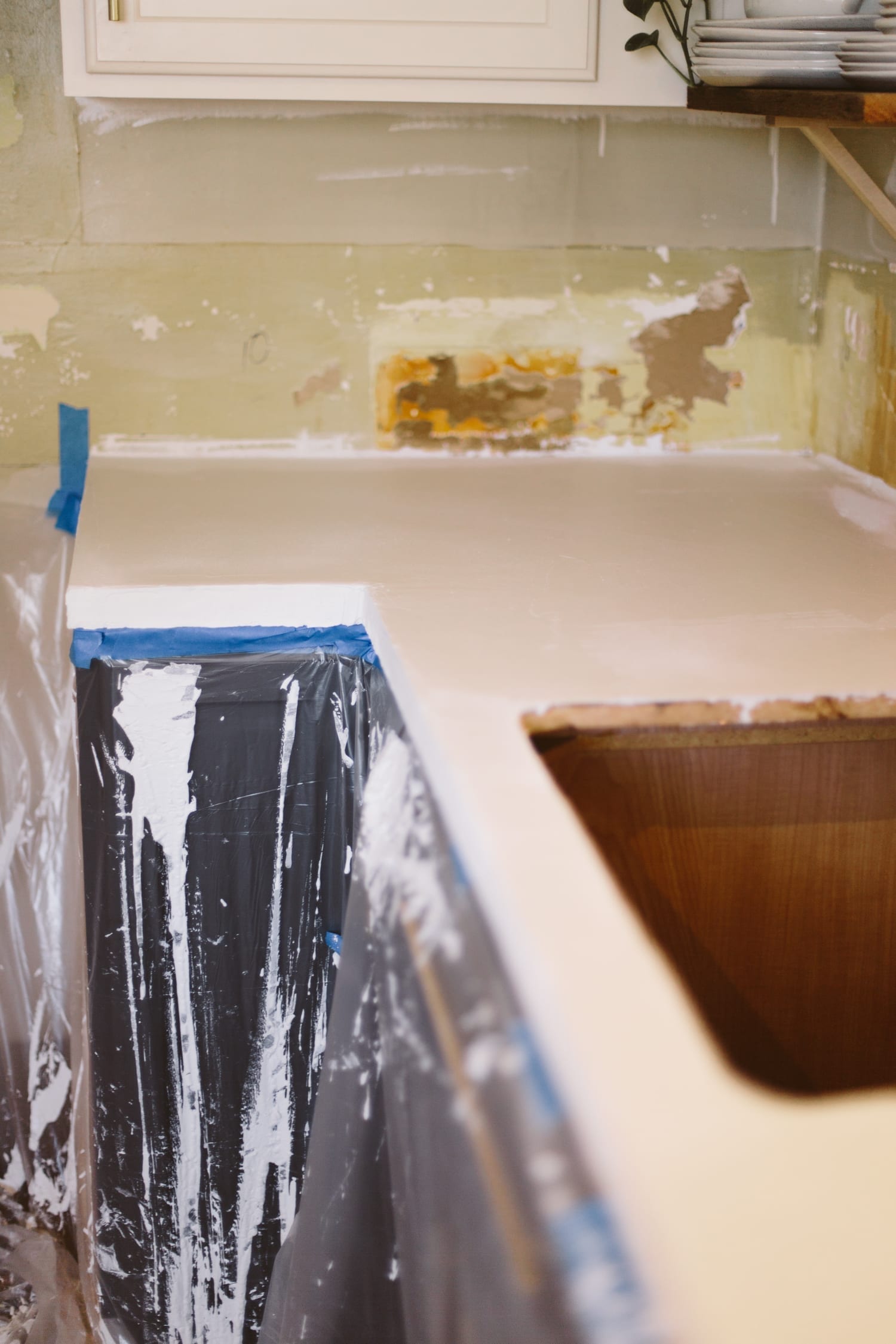 White Overlay Countertop