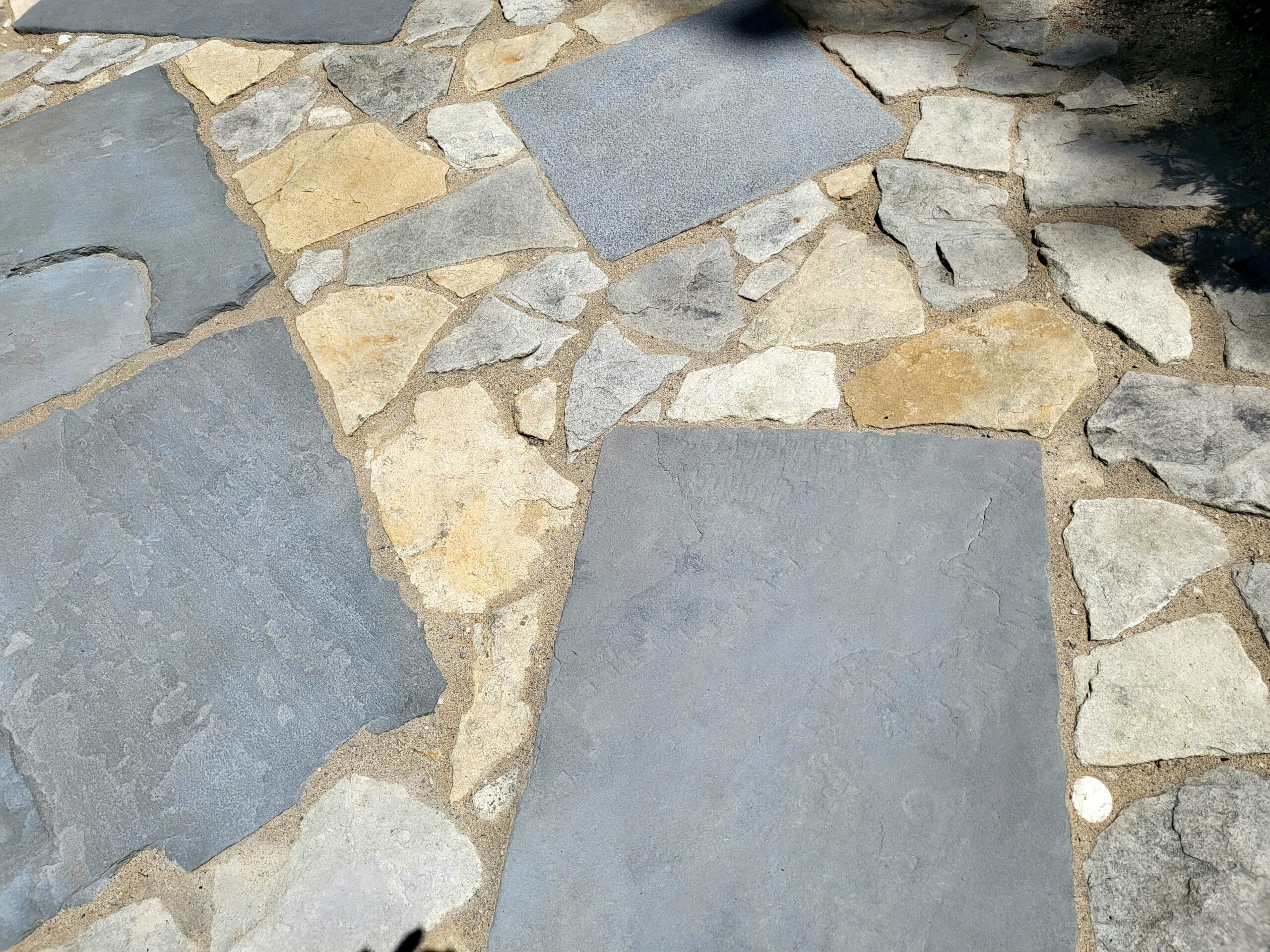 Stained natural stones