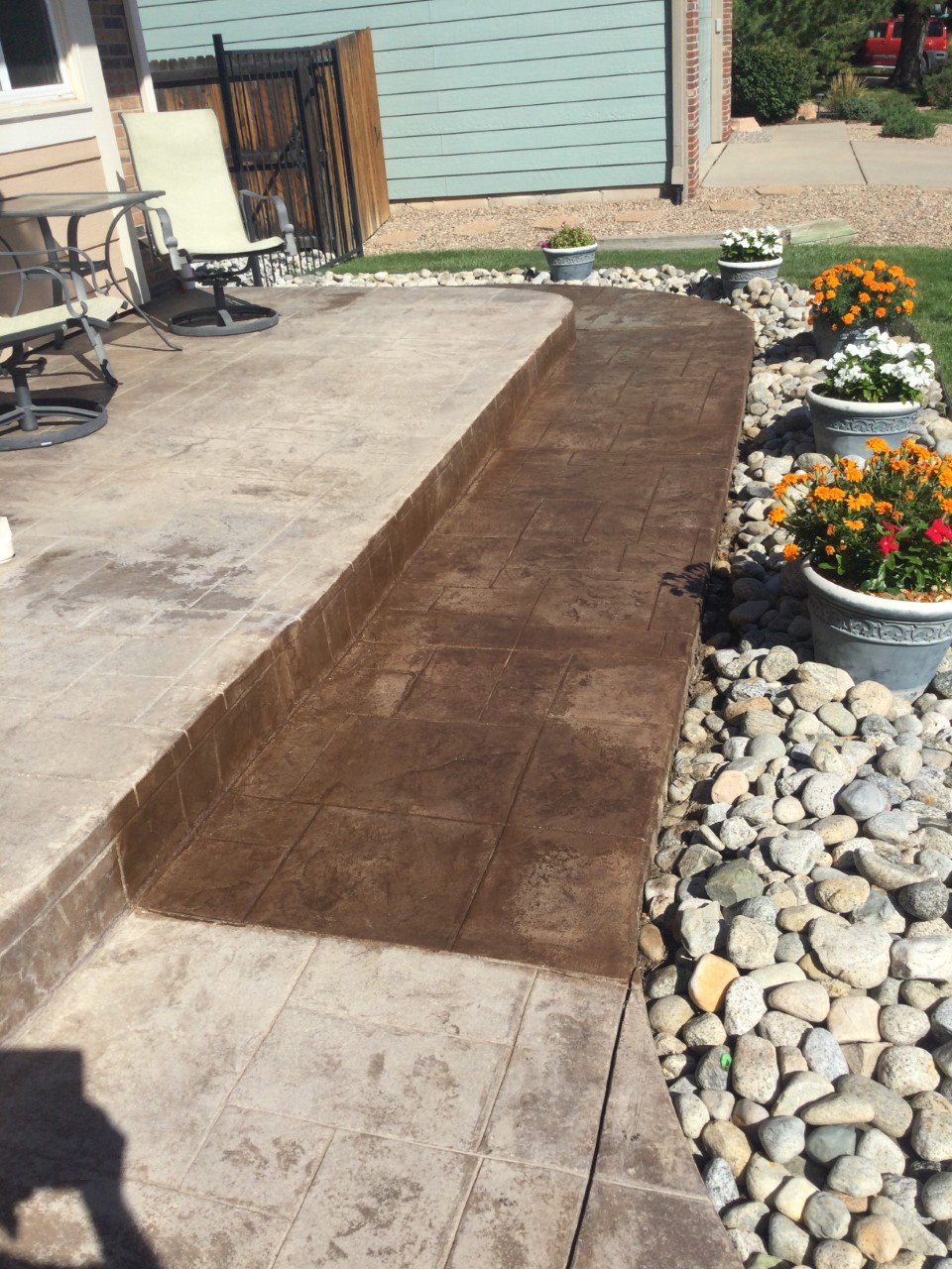 Second coat of Driftwood Antiquing Stain