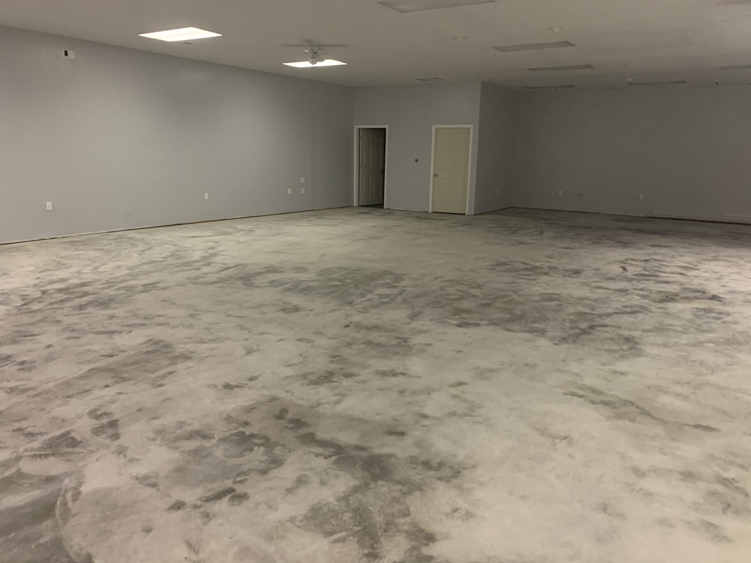 Cleaned Concrete Floor