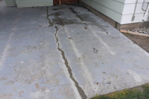 Faded Concrete Driveway