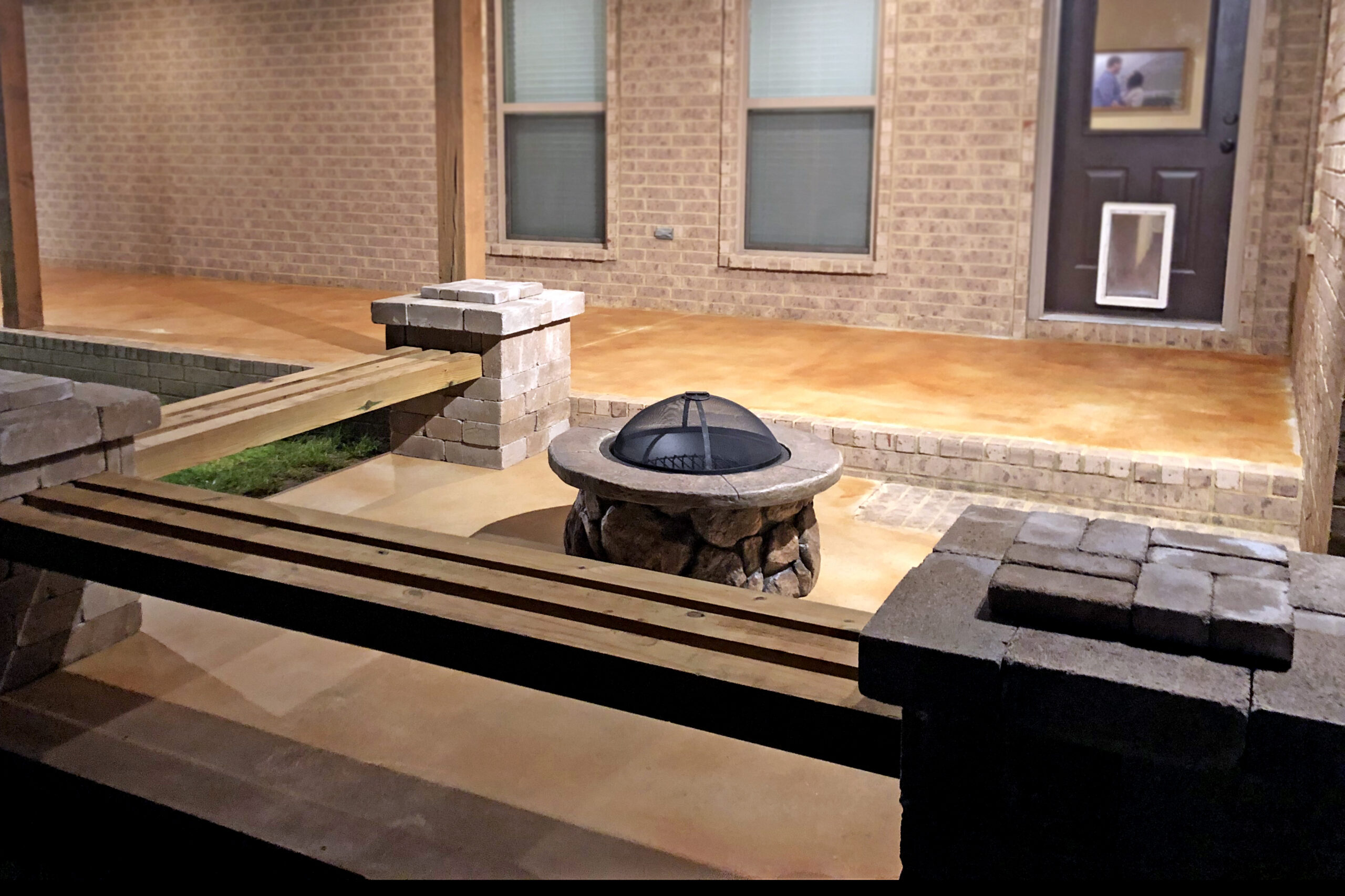 EverStain stained Patio with Malayan Buff