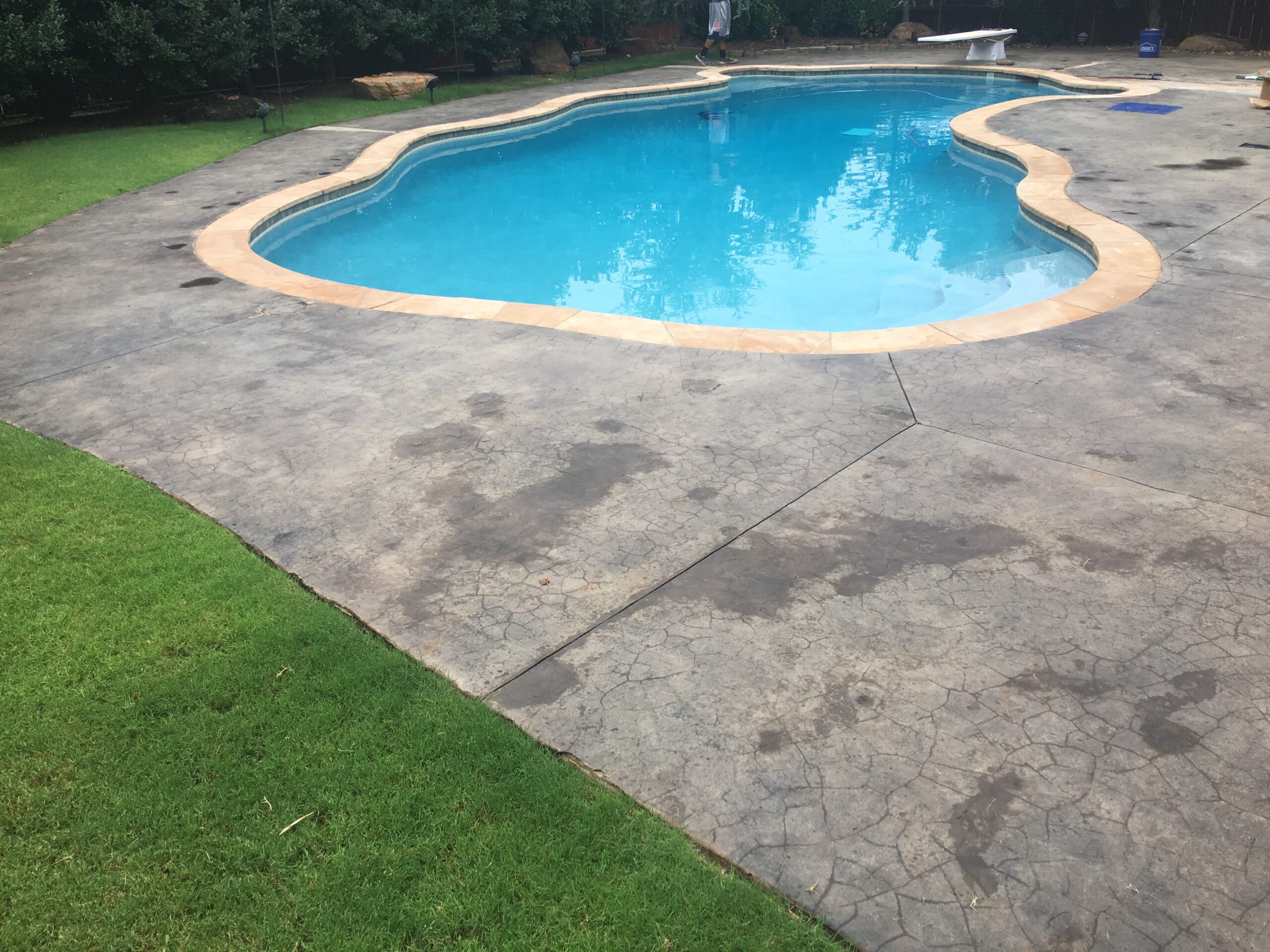 Before+EasyTint+Chocolate+Concrete+Pool+Deck