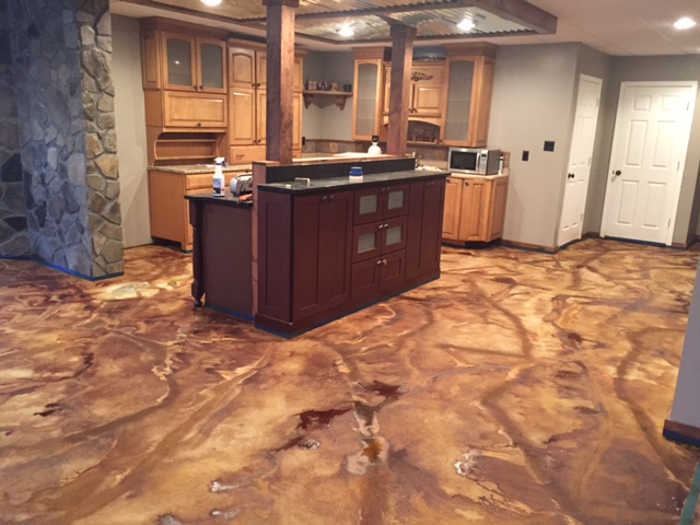 Acid Stained Concrete Floor