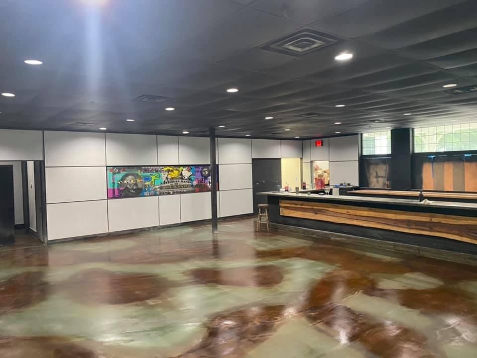 Acid Stained Restaurant Concrete Floor