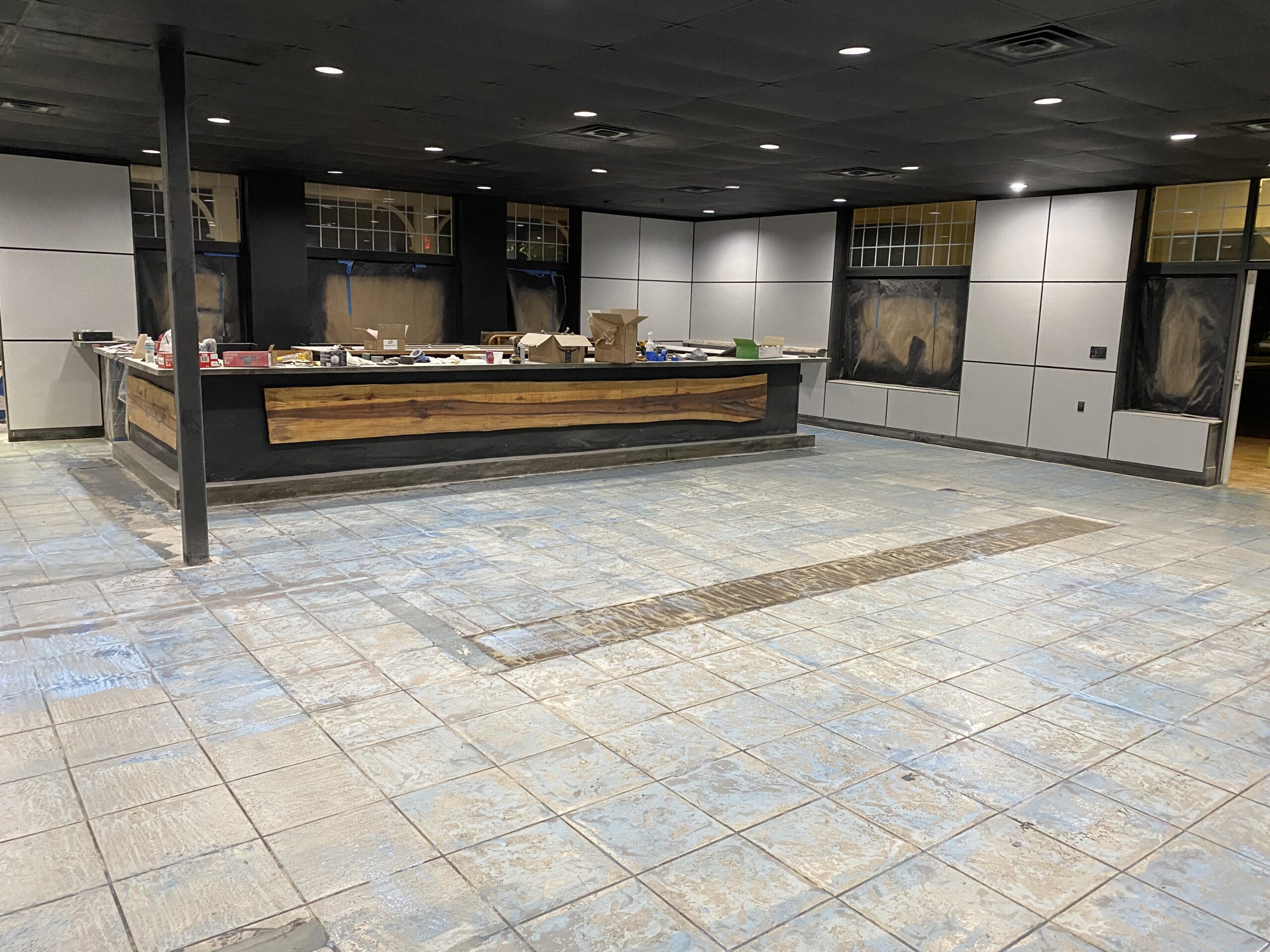 Faded Concrete Floor