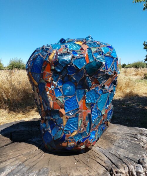 Fibered stucco sculpture by Lucy Ruth Wright