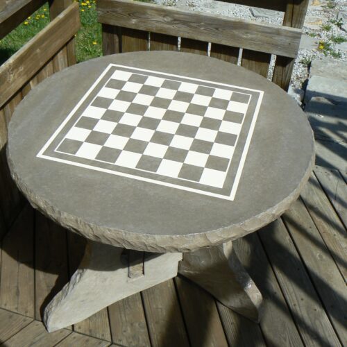 concrete chess table