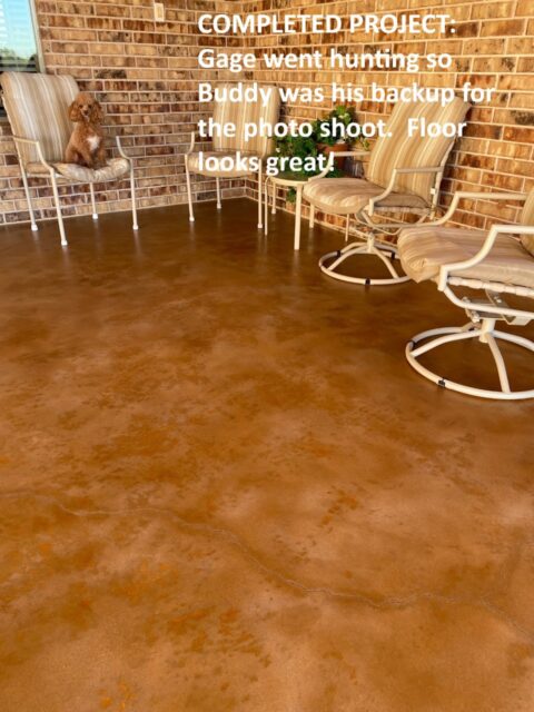 Stained Concrete Patio