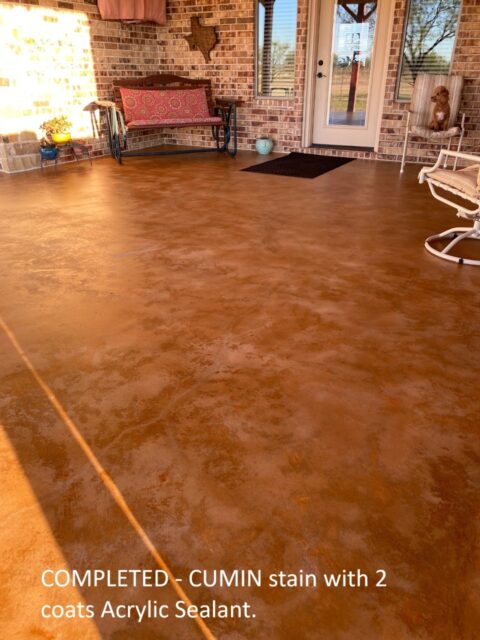 Stained Concrete Patio