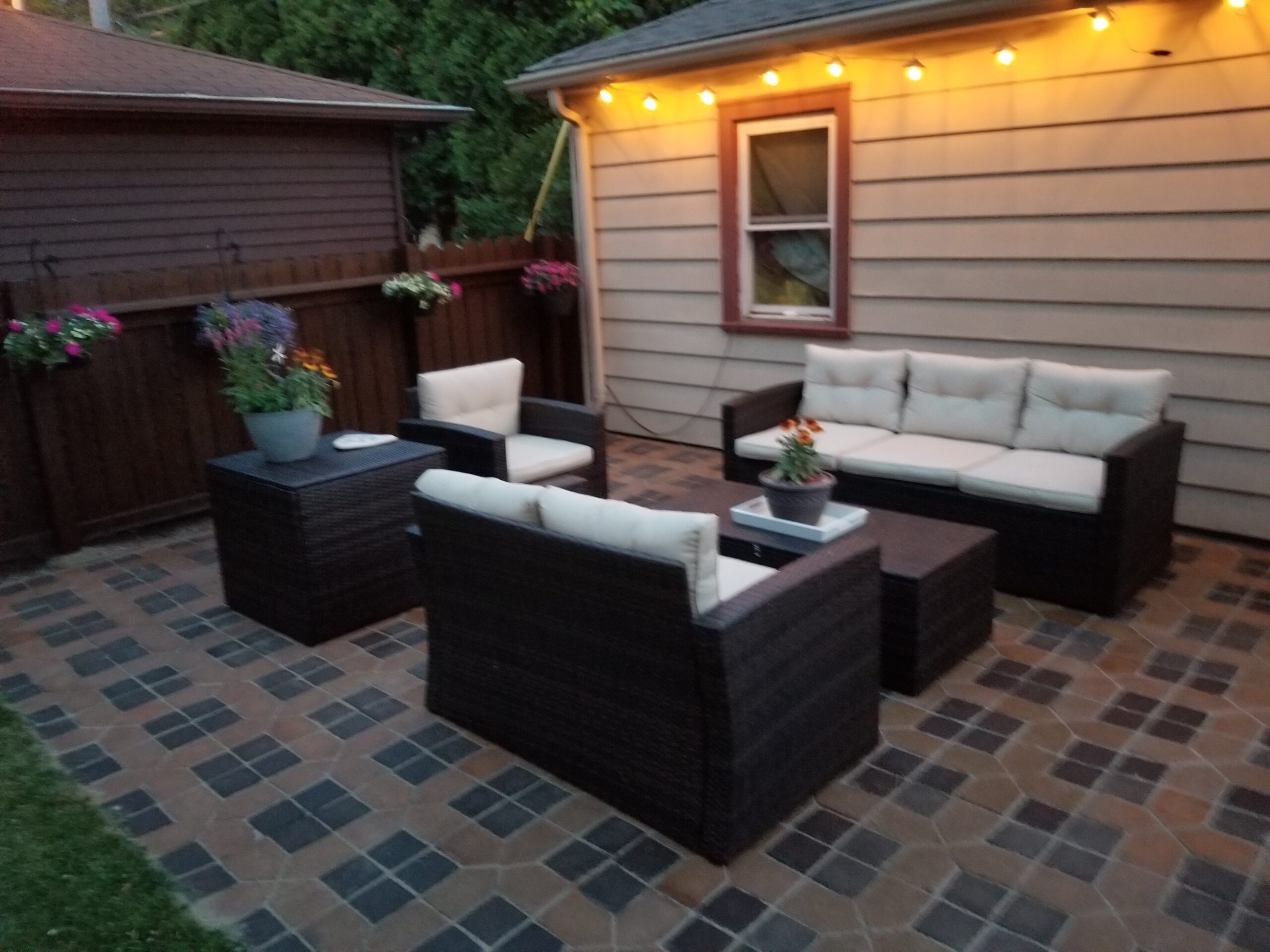 Desert Amber & Coffee Brown EverStains on Concrete Pavers