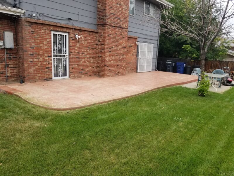 Faded Concrete Patio