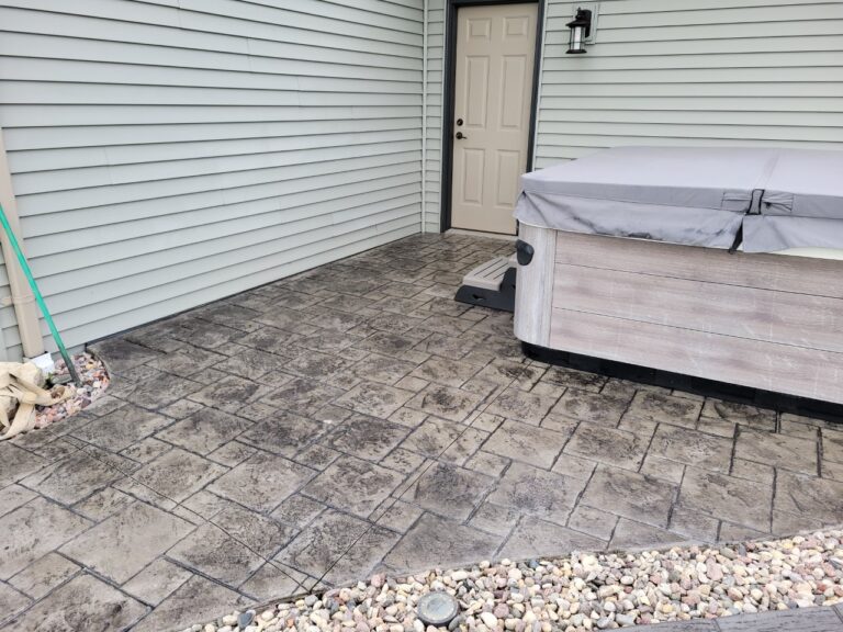 Stained Concrete Patios: Before & After