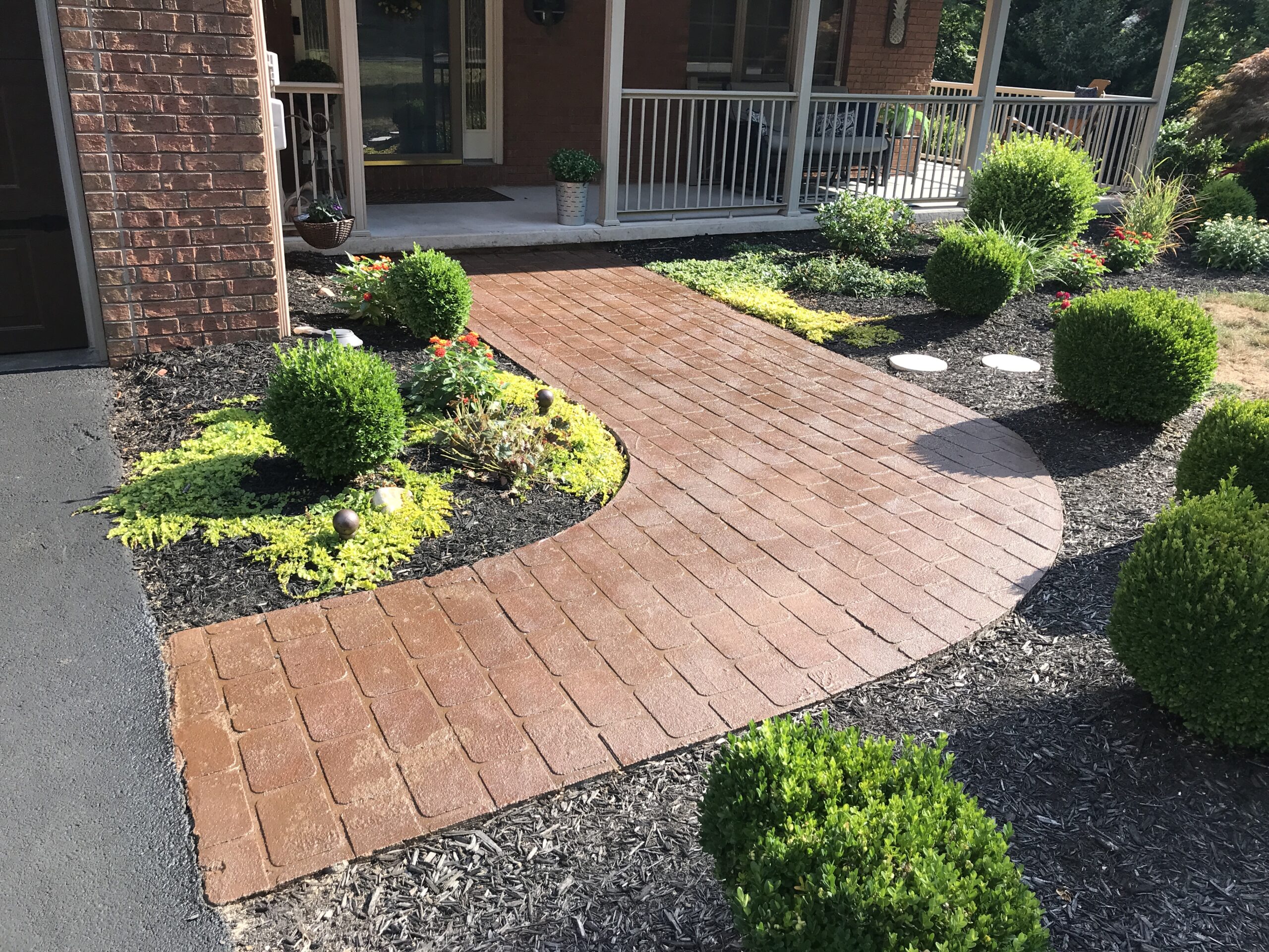 After EasySeal satin application making the cafe royale color pop