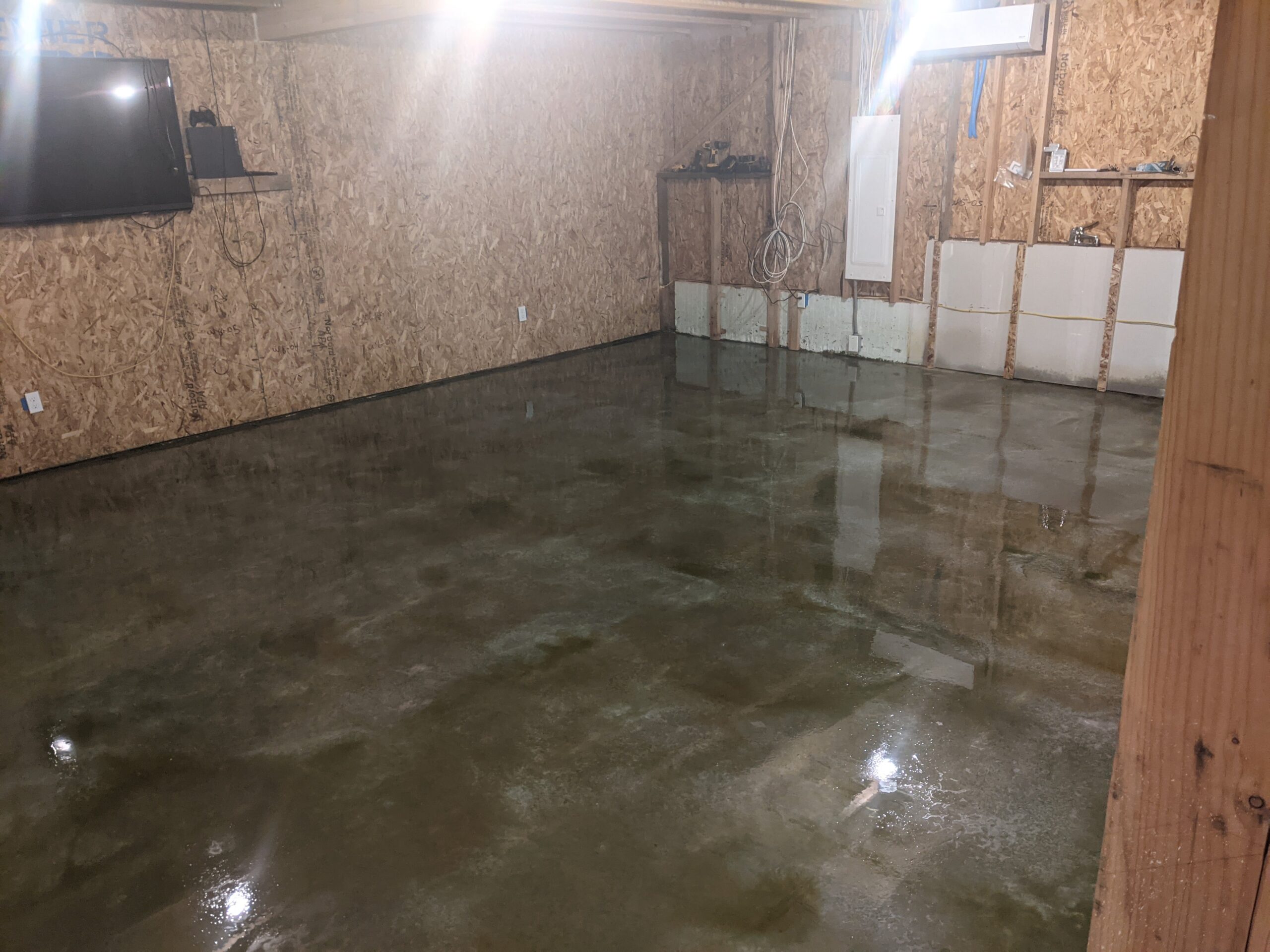 Two coats of Avocado EverStain waiting an hour between coats