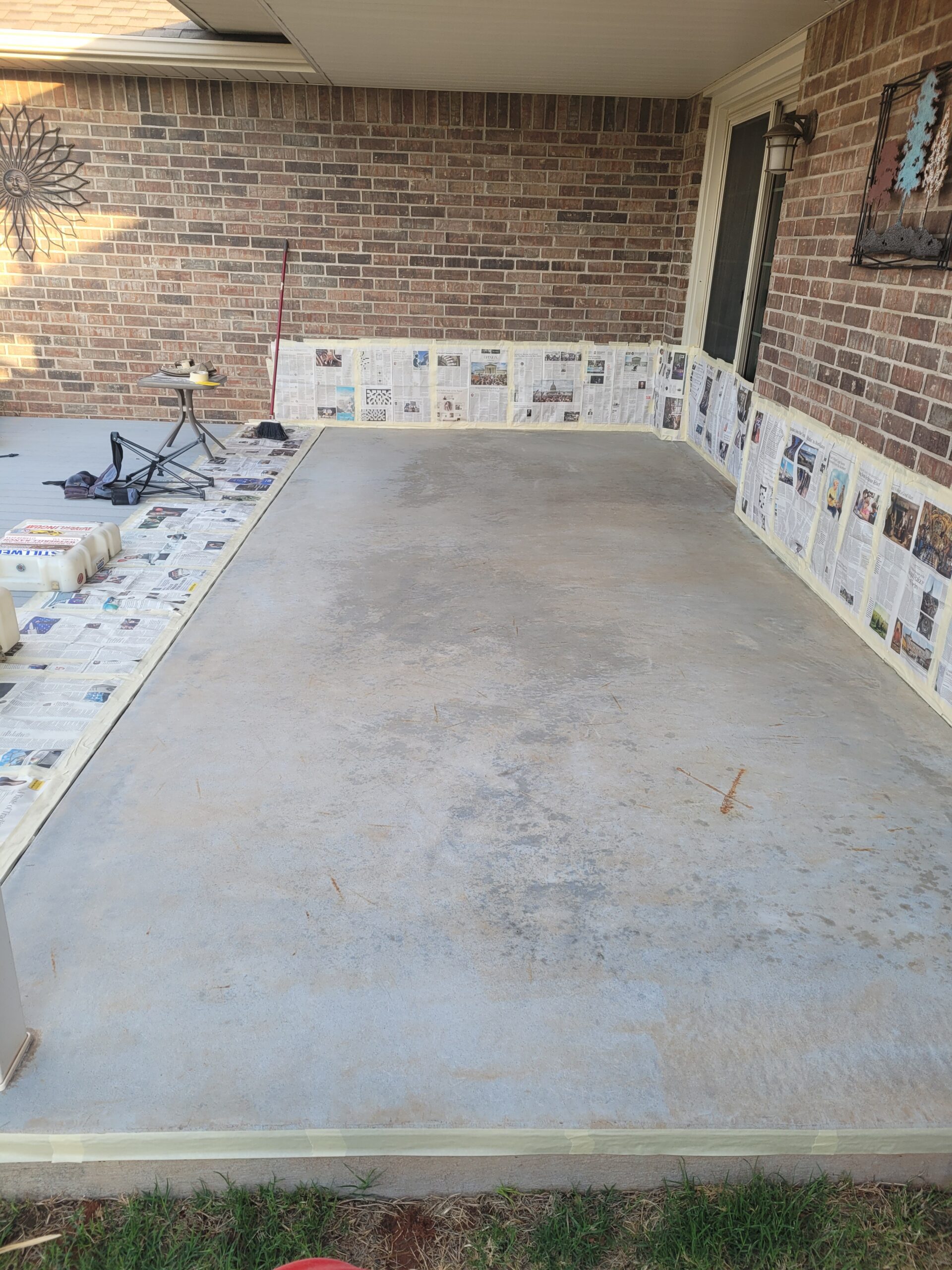 Concrete patio