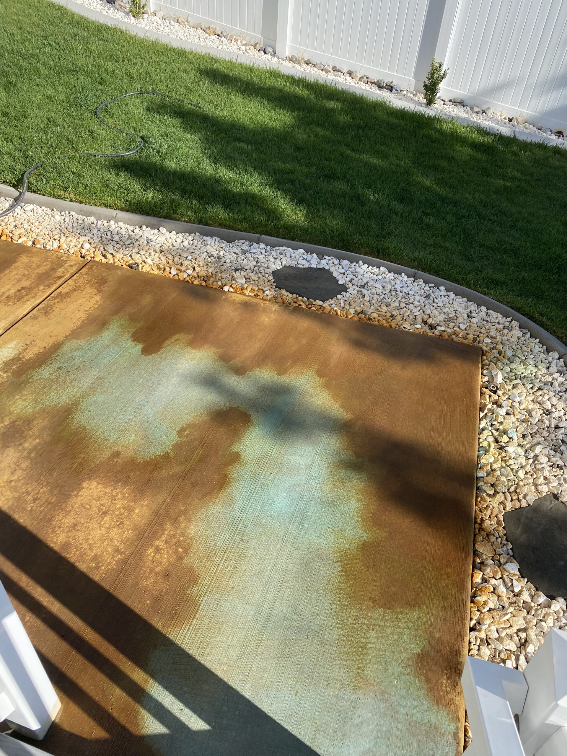 we used a wet-on-wet technique with Malayan Buff and Azure