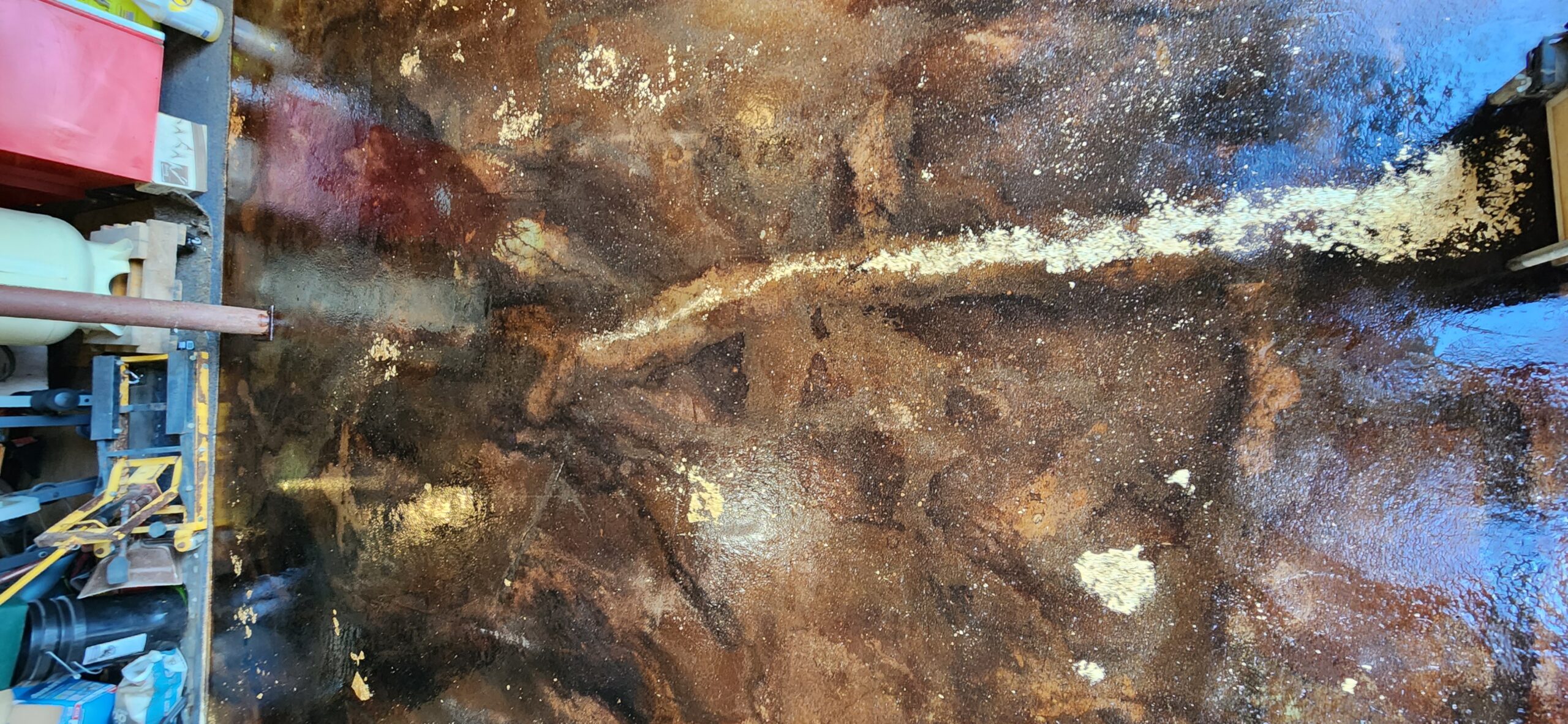 Unfortunately the brown overpowered many colors, but I think the end result is good