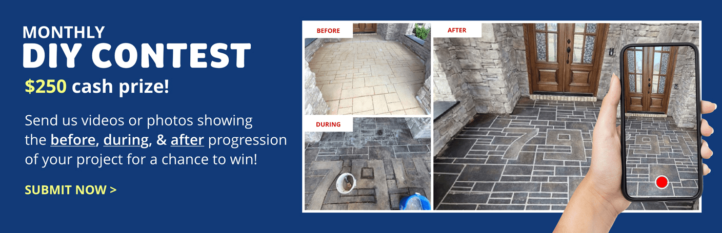 diy concrete stain contest