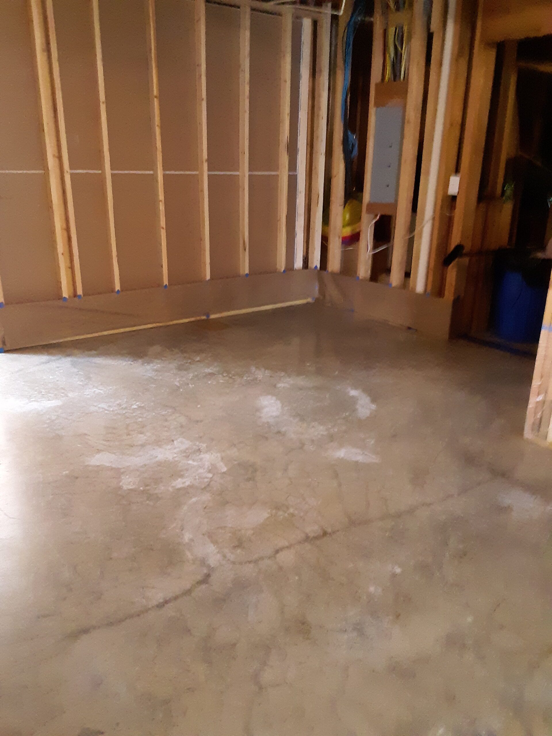 before-vibrance-dye-aztec-brown-driftwood-malayan-concrete-basement concrete floor
