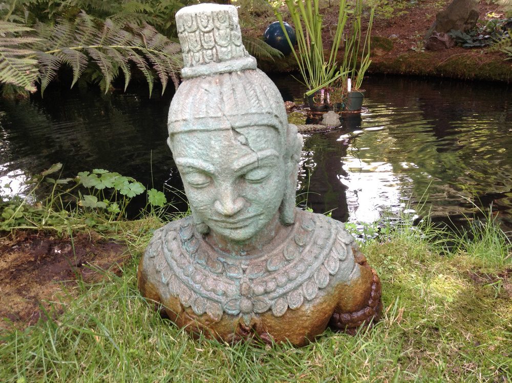 beautiful concrete Buddha statue